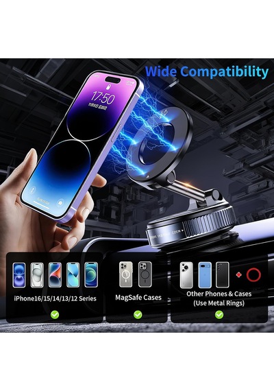 Vakum Manyetik Araç Telefonu Tutacağı, 360 Ayarlanabilir Manyetik Telefon Tutacağı, Magsafe İçin Eller Serbest Vantuzlu Telefon Montajı, Tüm Akıllı Telefonlar Ve Tüm Araba Modelleri İçin 2 Mixed Vakum Manyetik Araç Telefonu Tutacağı, 360 Ayarlanabilir Manyetik Telefon Tutacağı, Magsafe İçin Eller Serbest Vantuzlu Telefon Montajı, Tüm Akıllı Telefonlar Ve Tüm Araba Modelleri İçin 2 Mixed