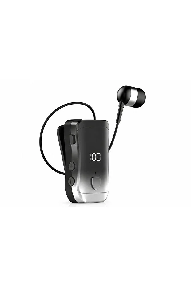 Xk-bm03 Bluetooth Makaralı Yaka Kulaklığı V5.3 Dijital Batarya Göstergeli, Gürültü Azaltmalı, Hd Ses Kaliteli, Uzun