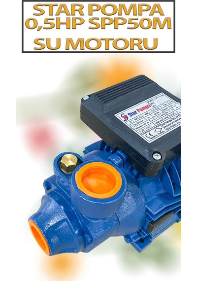0,37 Kw 0,5 Hp 2900 D/d 2,8 A. Su Motoru 220 V/50 Hz Pompa