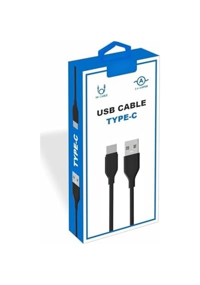 Yetty 2.4a 1m Type-c Kablo Siyah Ykb-03s Yerli Üretim