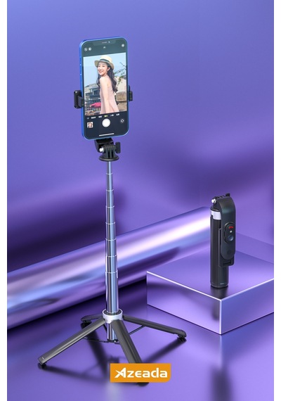 Jopus Bluetoothlu Ve Şarjlı Kumandalı - Selfie Çubuğu Tripod Özellikli