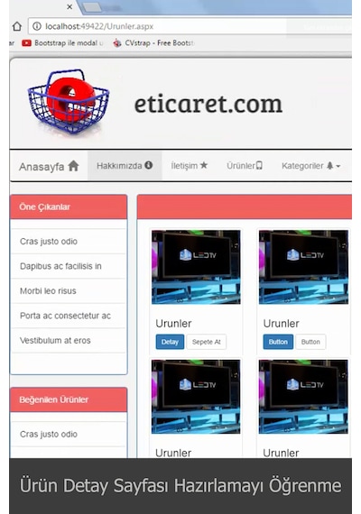 C# Web Programlama (Visual Studio) Video Ders Eğitim Seti