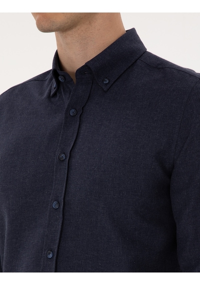Pierre Cardin Erkek Lacivert Gömlek Desenli 50316751-vr033 Lacivert