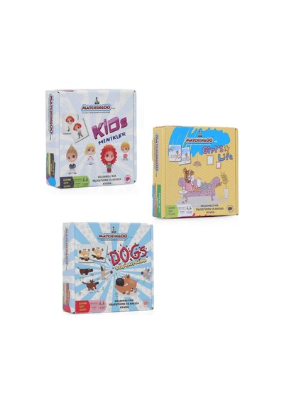 Eğitici - Eğlendirici Etkinlik Seti Hafıza ve Eşleştirme Kartları ve Boyama-Bulmaca-Oyun Dergileri