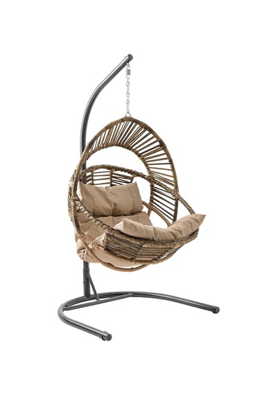 Nobel Tekli Rattan Bahçe Salıncağı Rehome Balkon Salıncağı Açık Kahve Diğer