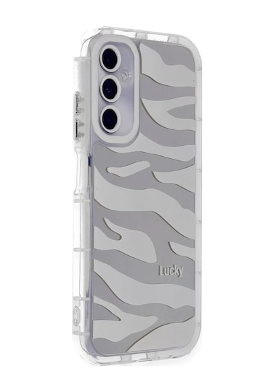 Newface Samsung Galaxy A05s Kılıf Reflexion Desenli Kapak - Desen 10 Gri