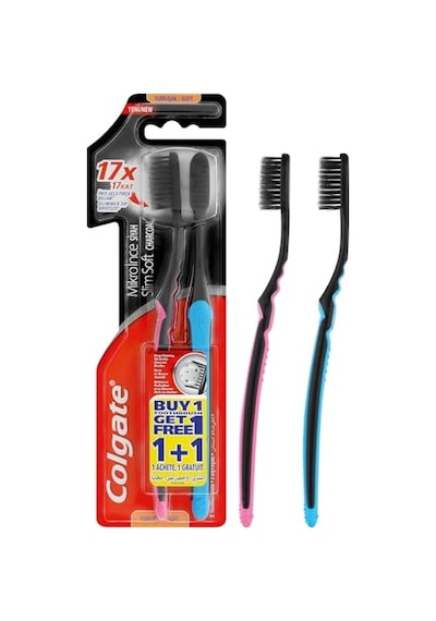Colgate Mikro İnce Siyah 2li Diş Fırçası