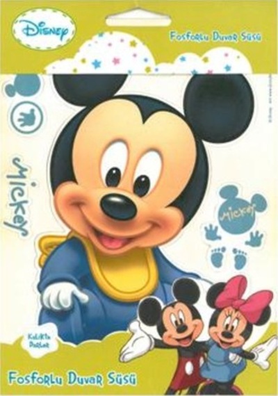 Mickey Mouse Çocuk Odası Stıcker Karanlıkta Parlar Duvar Süsü (537954870)