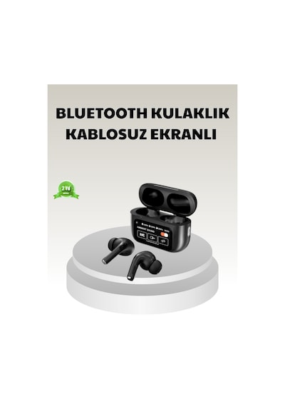 Bluetooth 5.3 Anc Kablosuz Kulaklık Dokunmatik , Dijital Ekran Ve Uzun Pil Ömrü