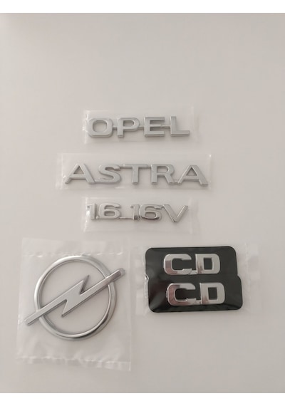 Opel Astra 1.616v Bagaj Yazısı Cd Kapı Yazısı Astra G Bagaj Arması 5li Set Opel Astra 1.6 16v Yazı