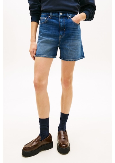 Tommy Hilfiger Kadın Mom Denim Şort Bj8155-15646 Mavi