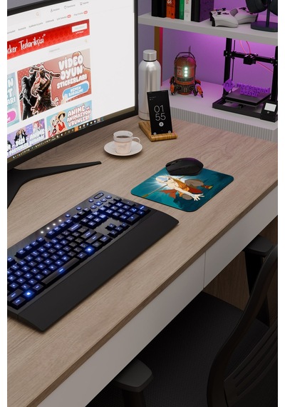 Avatar Son Hava Bükücü Dikişli Kauçuk Oyuncu Mousepad V5 - 22x18 Gaming Mouse Pad