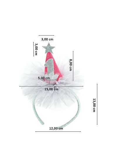 1 Yaş Doğum Günü Tacı - Pembe