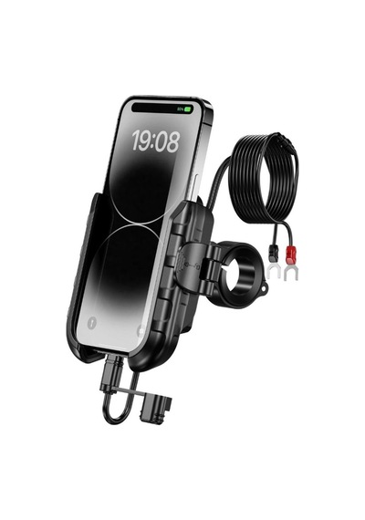 Nukrotech Mr Plus Usb-c Type-c Şarjlı Klipsli Motosiklet Telefon Tutucu