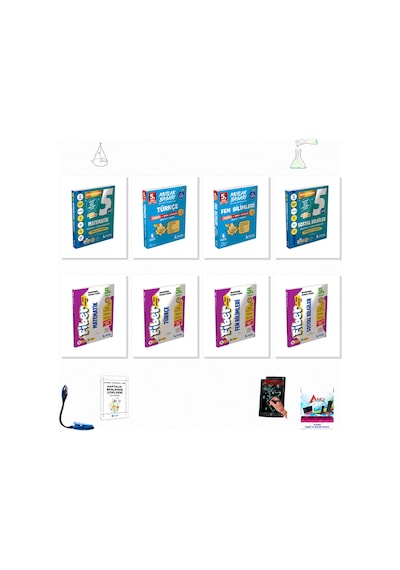 Muba 5. Sınıf Matematik Türkçe Fen Sosyal Bilgiler 8 Kitap Seti