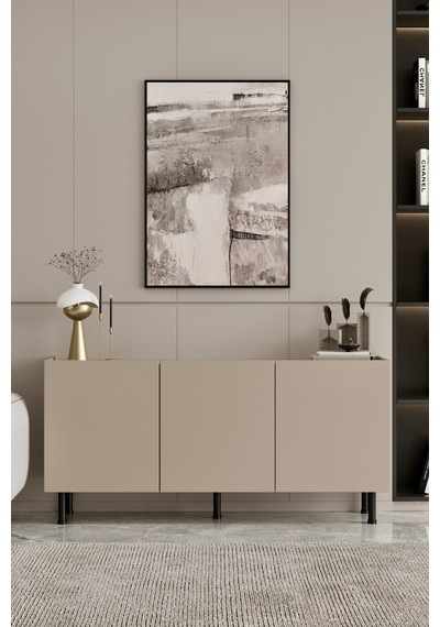 Hitit Konsol 140 Cm 100% Mdf Metal Ayak Kumtaşı