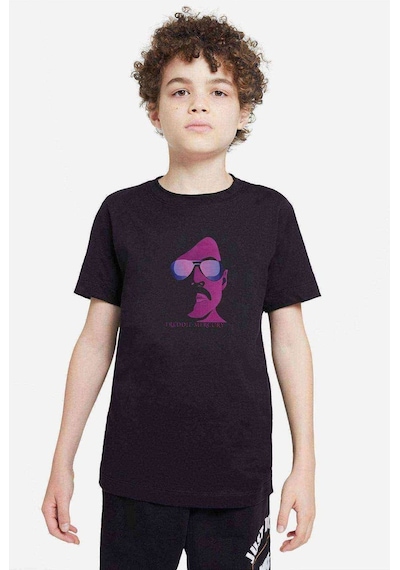 Tshirthane Freddie Mercury Baskılı Unisex Çocuk Siyah T-Shirt