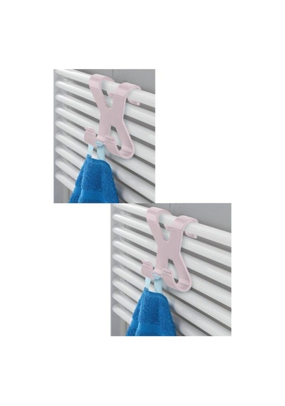 Banyo Havlupan Askılık Geçmeli Banyo Askısı Havlu Duş Askı 4 Adet Mavi