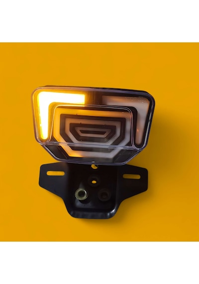 Cg Arka Stop Led'li Sinyal'li Yeni Model Sarı -2310 Sarı