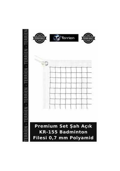 Premium Set Şah Açık Kr-155 Badminton Filesi 0,7 Mm Polyamid