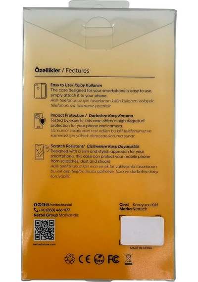 Nettech Apple İphone 16 Pro Uyumlu Nt-n079 Arka Koruma Kılıf - Siyah
