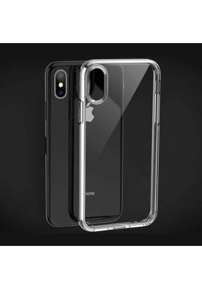 Apple Uyumlu iPhone XS Max 6.5 Kılıf Zore Coss Şeffaf Sert Silikon Kılıf Renksiz