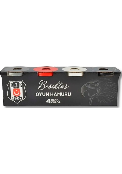 Beşiktaş Oyun Hamuru 4 Renk 593097 Çok Renkli