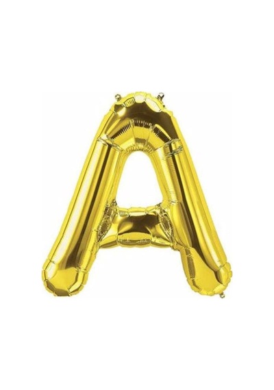 A Harf Folyo Gold Renk Balon 35 Cm Sarı