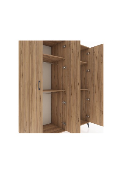 Kronos Gardrop 4 Raflı 4 Kapaklı 4 Askılı 176x59x221 Çam-çam Çam Kronos Gardrop 4 Raflı 4 Kapaklı 4 Askılı 176x59x221 Çam-çam Çam
