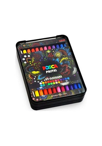 Uni Posca Pastel Boya Kalemi 24'lü Kalem Kutu Set