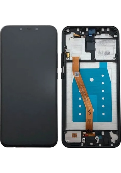 Te Huawei Mate 20 Lite Uyumlu Çıtalı A Kalite Uyumlu Lcd Ekran Dokunmatik Siyah