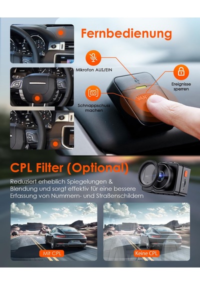 Vantrue E2 2.7k+2.7k Araç Kamerası Araç Ön Arka 5ghz Wifi 9mb/s Gps, Uzaktan Kumanda Sesli Komutlar Araç Kamerası Çift 1944p/1440p Wdr Gece Görüş Tampon Park Modu Araç Kamerası, 2,45'' 320 G Sensör, Maks. 512 Gb Vantrue E2 2.7k+2.7k Araç Kamerası Araç Ön Arka 5ghz Wifi 9mb/s Gps, Uzaktan Kumanda Sesli Komutlar Araç Kamerası Çift 1944p/1440p Wdr Gece Görüş Tampon Park Modu Araç Kamerası, 2,45'' 320 G Sensör, Maks. 512 Gb