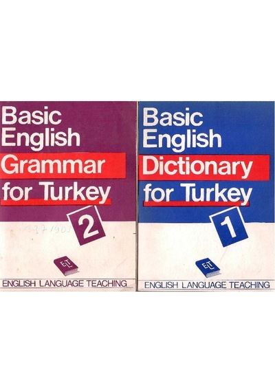 Basic English For Turkey Dictionary - Vocabulary - Grammar - Dialogues Tam Takım 4 Kitap