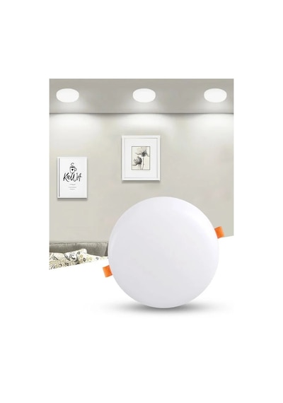 24 Watt Delik Çapı Ayarlanabilir Sıvaaltı 6500k Beyaz Işık Led Panel, Çok Kaliteli Led Spot Lamba Beyaz