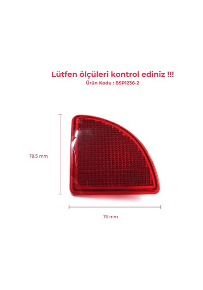 Arka Sağ Tampon Reflektörü Renault Kangoo 1 Logan 1 Mcv Van İçin