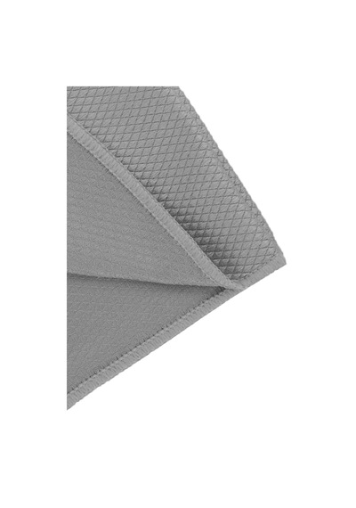 Silver Home Mikrofiber Extra Kalın Baklava Desen Cam Temizlik Bezi Gri 5'li 40 x 40 CM