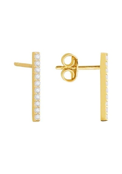 Goldkupe 14 Ayar Altın Uzun Taşlı Küpe 1,01 Gr-1399