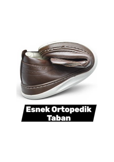 Papatay 2354 Tam Ortopedik Taban %100 Hakiki Deri Erkek Ayakkabı Bağcıksız Yazlık Erkek Delikli Ayakkabı Kahverengi Papatay 2354 Tam Ortopedik Taban %100 Hakiki Deri Erkek Ayakkabı Bağcıksız Yazlık Erkek Delikli Ayakkabı Kahverengi