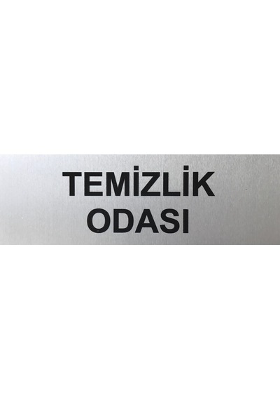 Temizlik Odası Tabelası Kapı Yönlendirme Levhası 15 Cm X 5 Cm