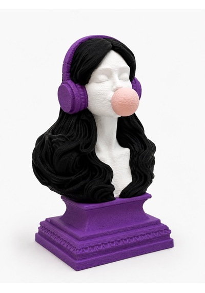Melodinin Yüzü 15cm Dekoratif Biblo 3d Baskı