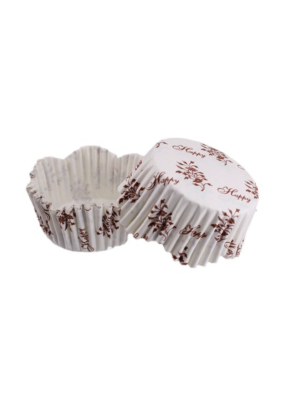 Cupcake Kalıbı Pet Kapsül Dalgalı Sarmaşık Desenli Kek Kalıbı 65X