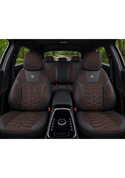 Fiat Egea Cross Araçlara Uyumlu Ön Arka Takım Oto Koltuk Kılıfı - Cellaura 51549723