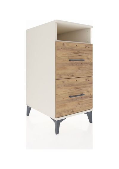 Kronos Komodin Tek Raflı 2 Çekmeceli 44x59x96 Aytaşı-çam Aytaşı