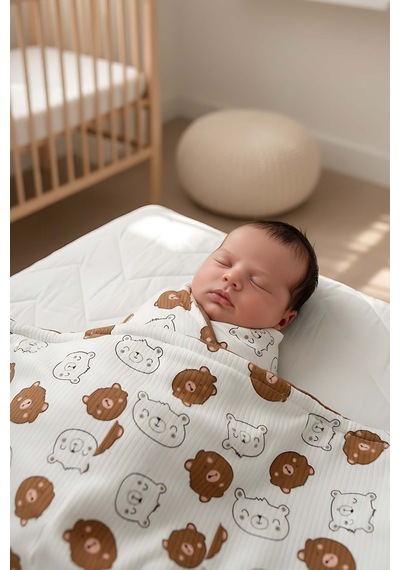 Mini Ayıcıklı Bebek Battaniyesi