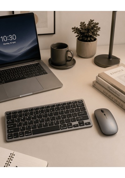 Bluetooth Ve 2.4g Destekli Kablosuz Klavye Mouse Seti Şarj Edilebilir Tkndy-bsva4969 Diğer