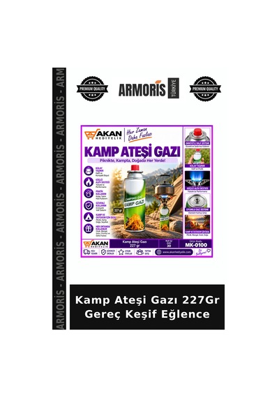 Kamp Ateşi Gazı 227gr Gereç Keşif Eğlence