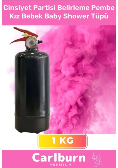 Premium Ambalajı Yazısız İbaresiz 1 Kg Cinsiyet Partisi Belirleme Pembe Kız Bebek Baby Shower Tüpü