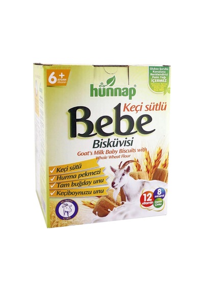 Hünnap Keçisütlü Vitaminli Bebe Bisküvisi 400Gr