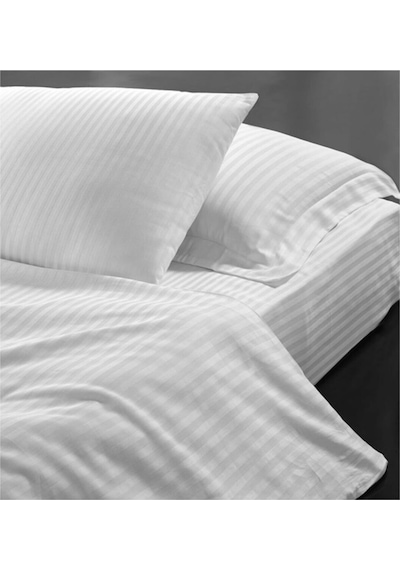 Mulberry Otel Yastık Kılıfı Pamuk Saten 2 Adet Beyaz 50x70 Sedna
