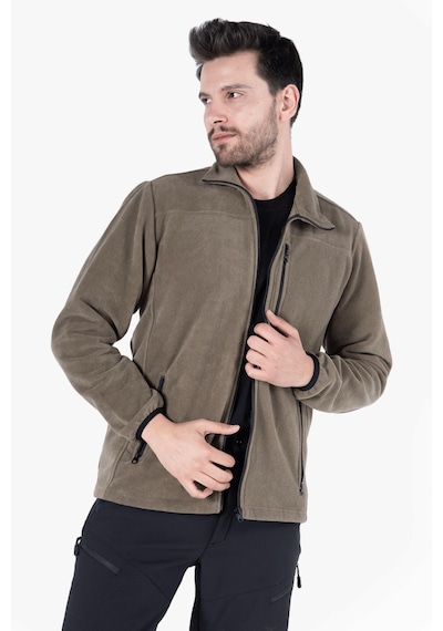 Owl Polar Ceket Tam Fermuarlı 3 Cepli Haki